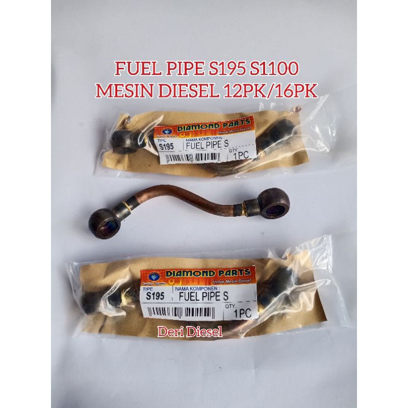 S195/S1100 Selang model S (fuel pipe )untuk mesin Dongfeng 12pk/16pk