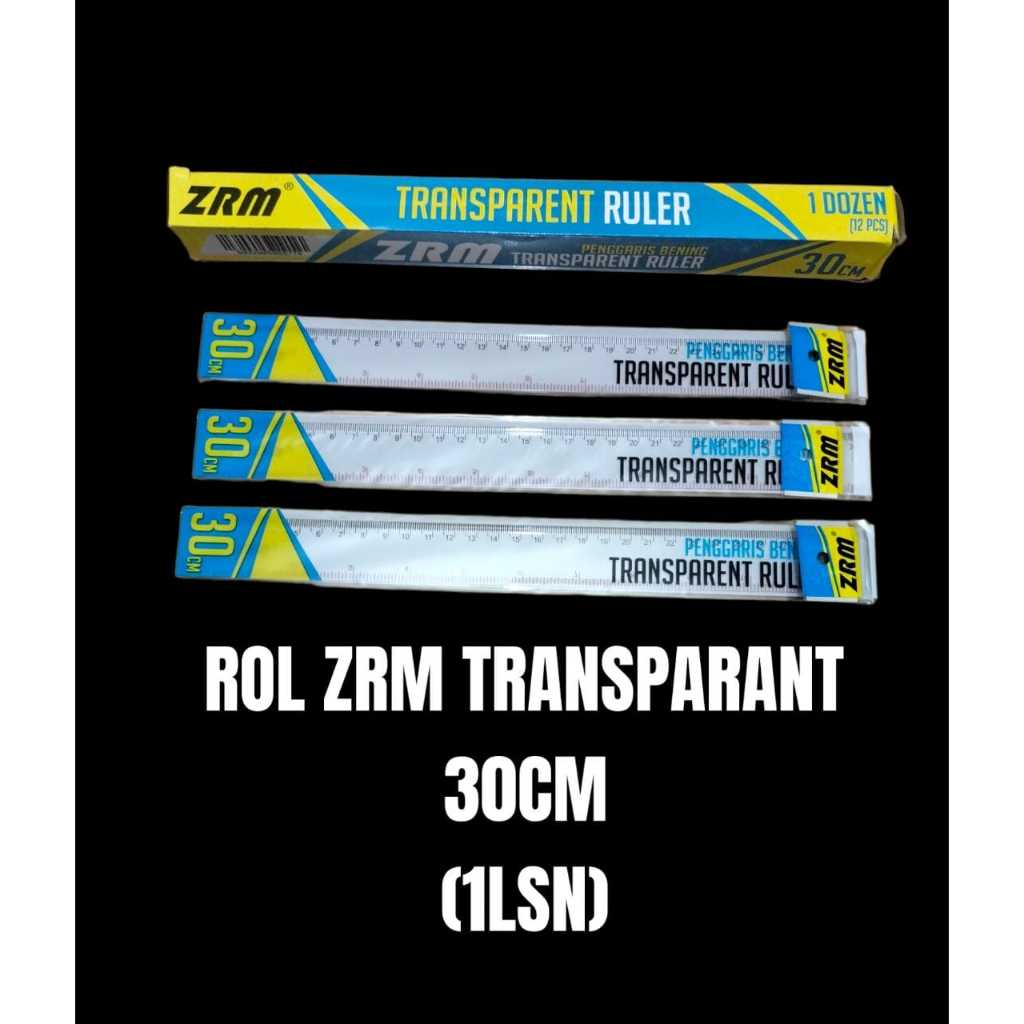 

[1pcs] Rol 30cm zrm/rol 30cm moshi2/merek random/rol 30cm transparan