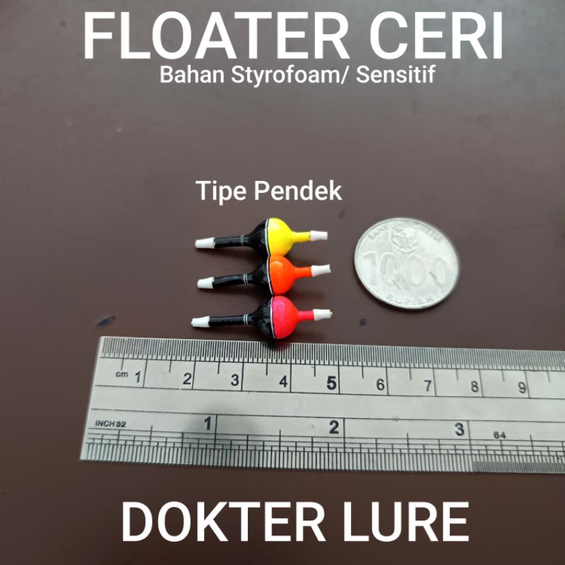 KAMBANGAN FLOATER CERI TIPE PENDEK MICRO FISHING TANAGO WADER KUMBUL