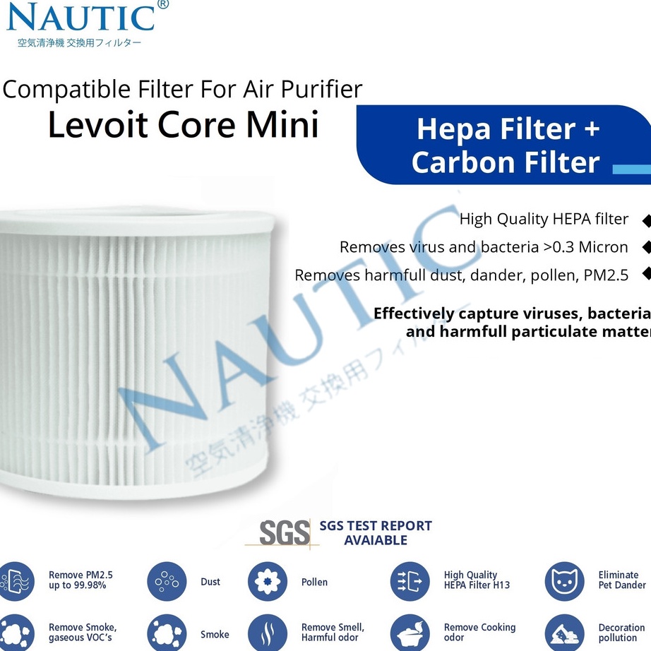 Flash Levoit Replacement Core M Desktop Air Purifier HEPA Levoit Core M Desktop HEPA