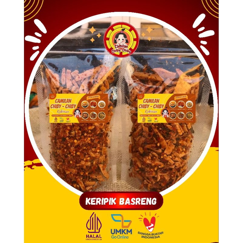 

Basreng Pedas Chiby-Chiby 100gr/Basreng Pedas/Basreng Endul/Basreng Terenak