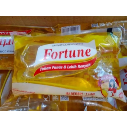 

Minyak Goreng Fortune Bantal 1 Liter - 1 Dus isi 12 - Tahan Panas dan Lebih Renyah