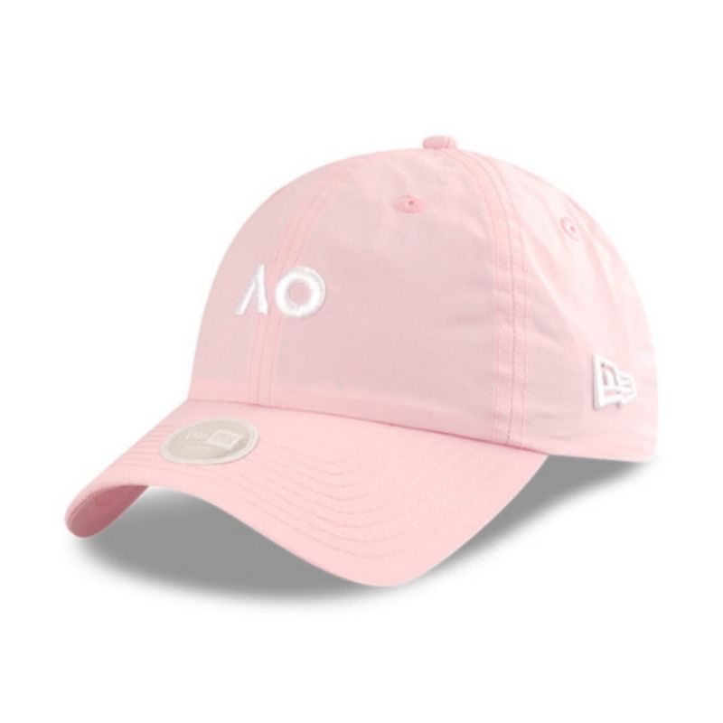 Topi New Era Cap Australian Open Tennis Pink Open Back Women Unstructured 9Forty Adjustable Original