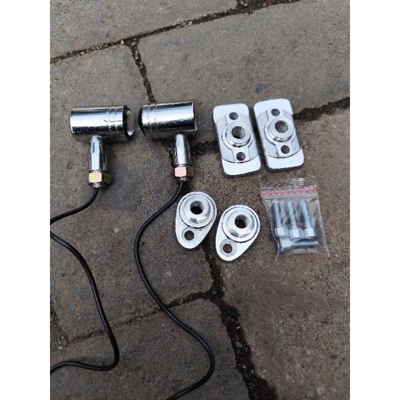 lampu sein led crom stenlish universal riting cb gl set manisan cb manisan gl