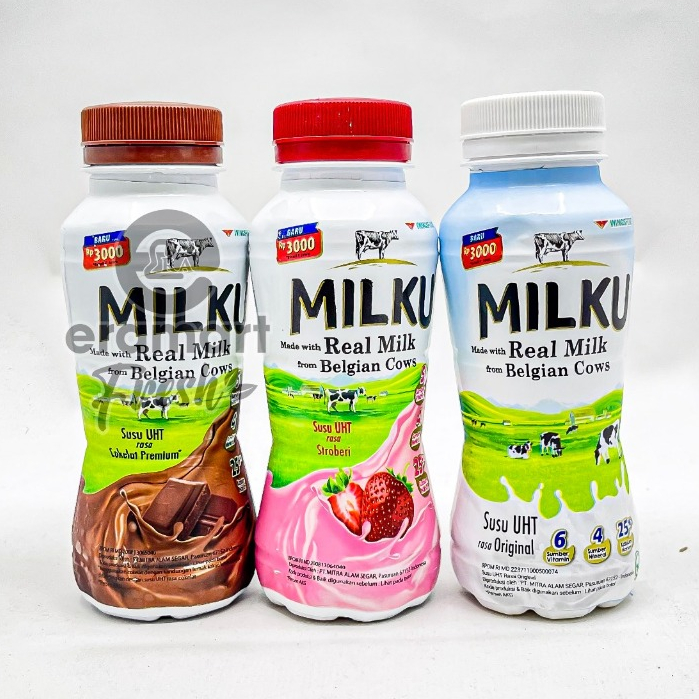 

MILKU ORIGINAL , COKLAT & STRAWBERRY 200 ML BTL