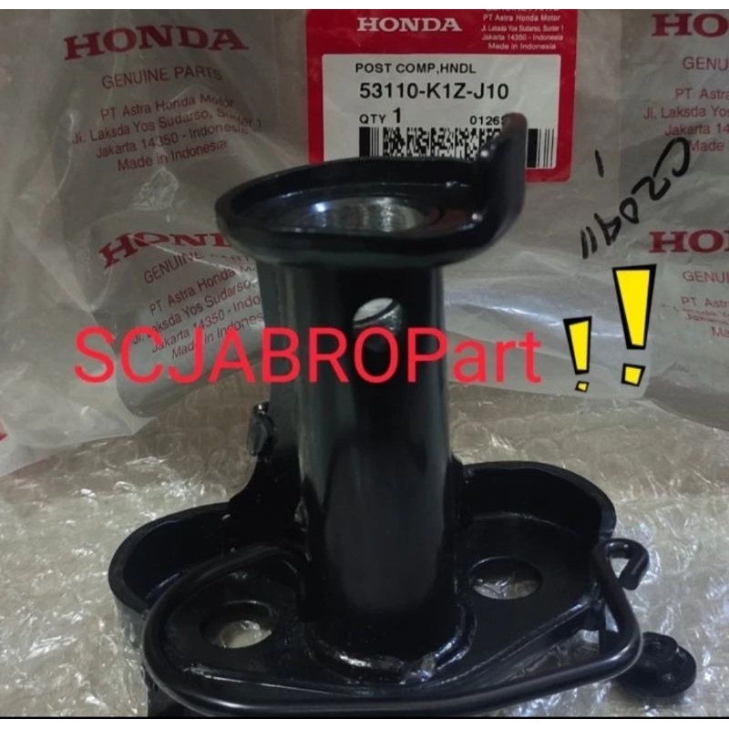 53110 K1Z J10..POST COMP HANDLE NEW HONDA PCX 160 (tahun 2021 - 2024)...ORI AHM