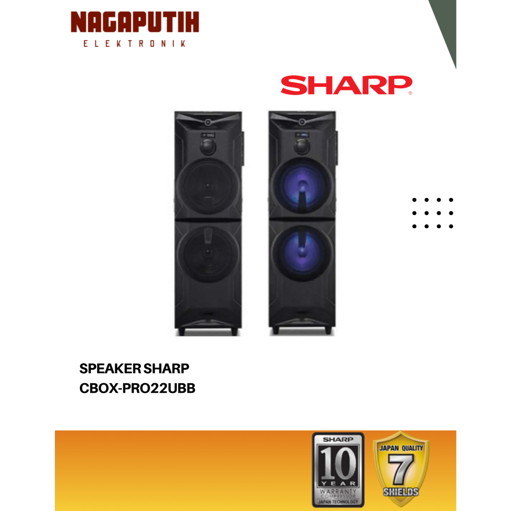 SHARP SPEAKER ACTIVE CBOX-PRO22UBB