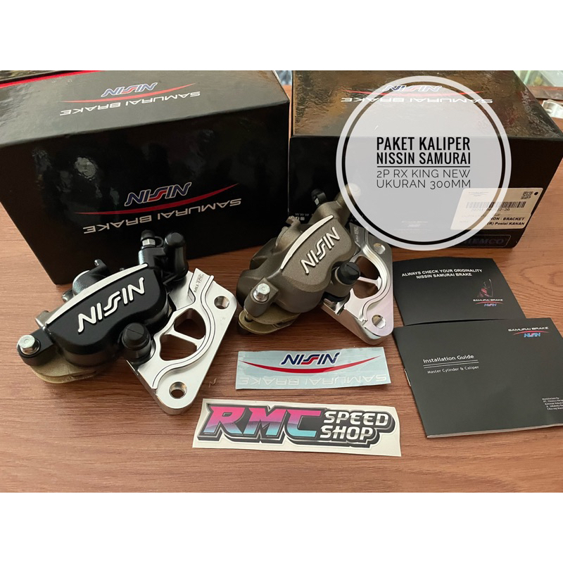 Paket Kaliper Nissin samurai Rx king new ukuran 300mm original / Kaliper Nisin samurai ori Rx king u