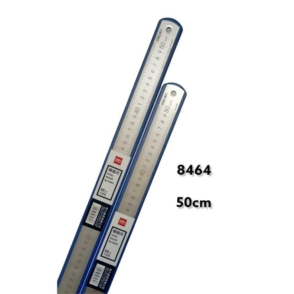 

Penggaris Mistar Besi Almunium DELI Anti Karat 50 cm 8464