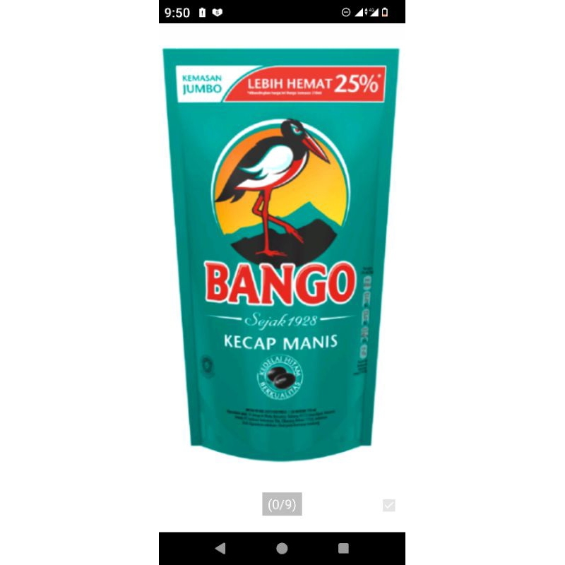 

BANGO KECAP MANIS POUCH1,5kg
