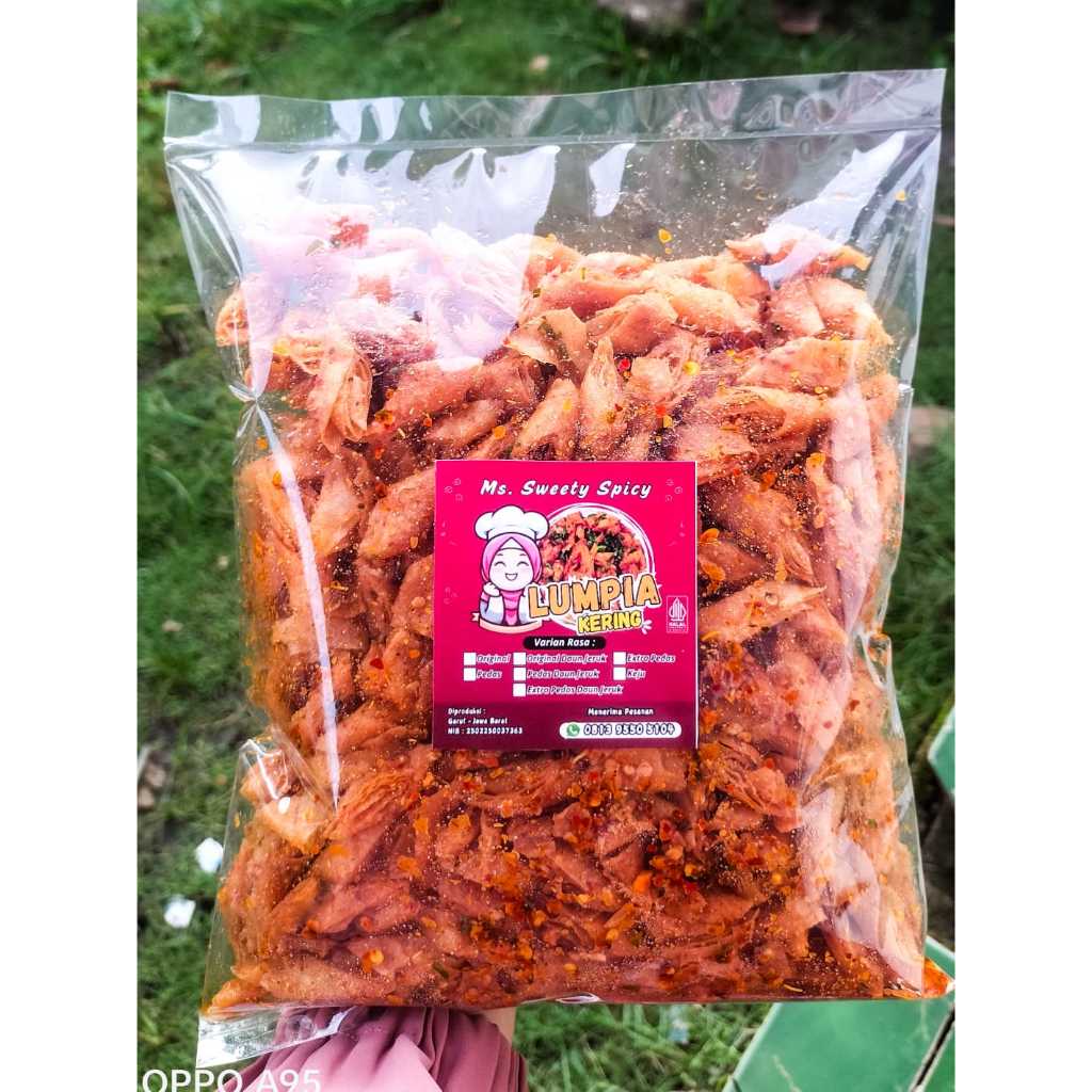 

Lumpia Kering Original, Pedas, Extra Pedas Daun Jeruk 250 gr, 500 gr dan 1 Kg