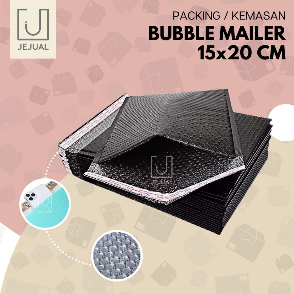 

BUBBLE MAILER 15x20 CM Plastik Kantong Bubble Wrap Packing Amplop Bubble