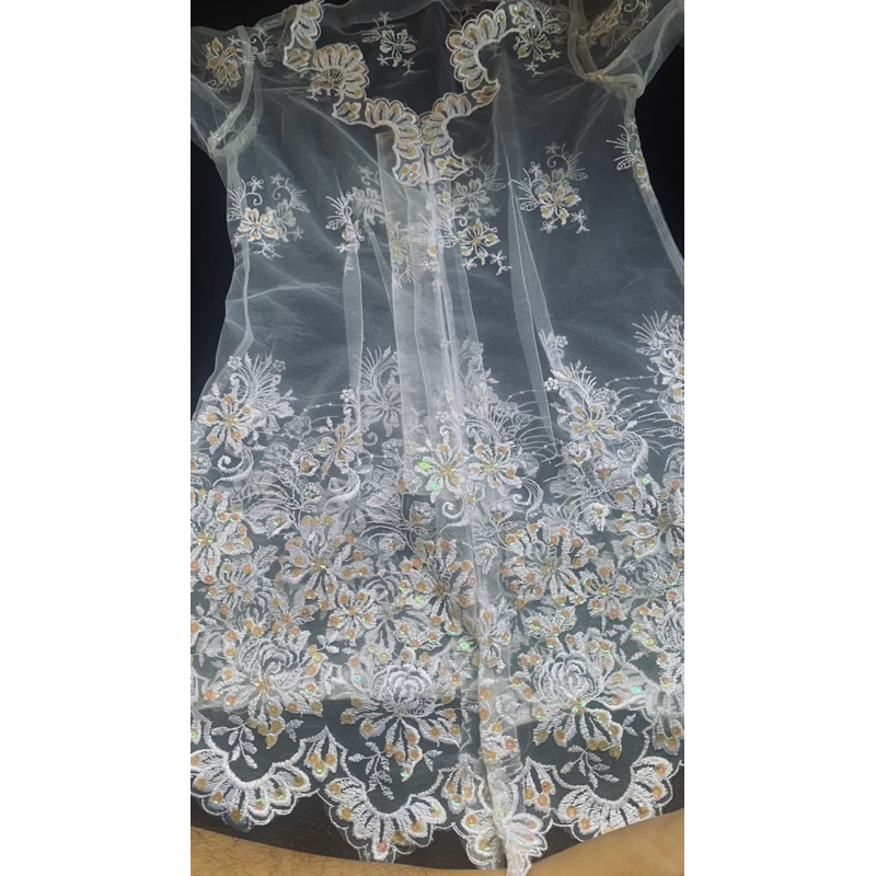 kebaya putih payet