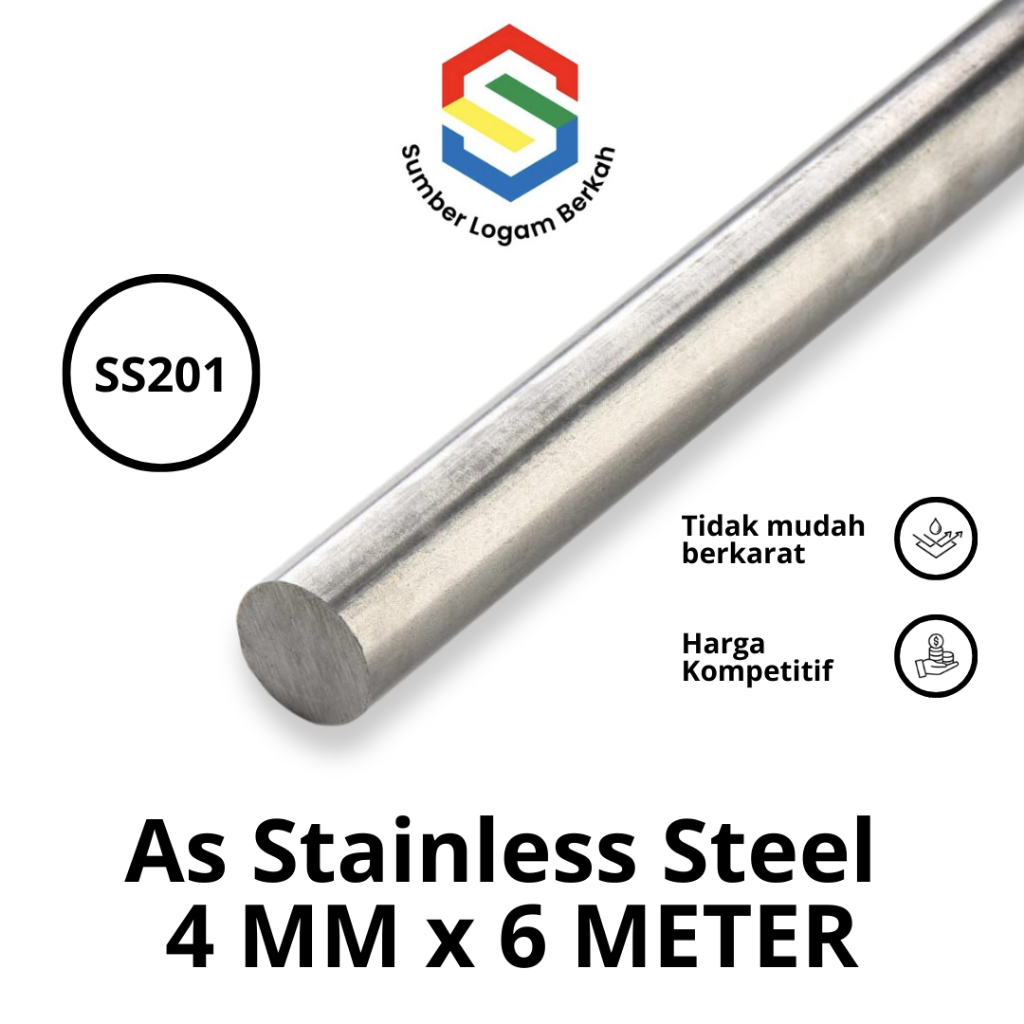 as 4 mm stainless steel 201