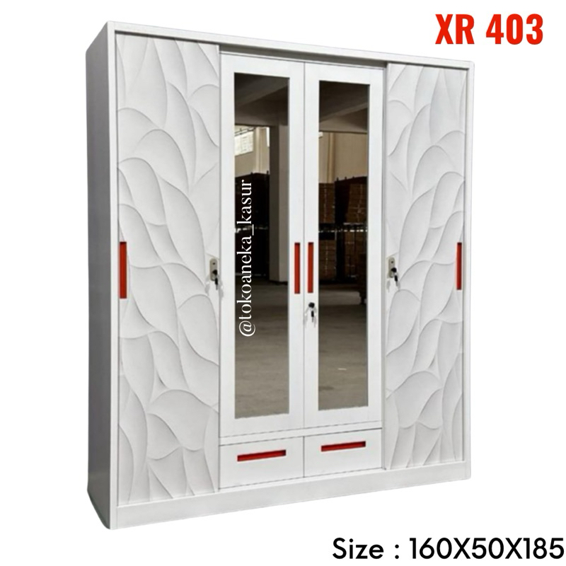 KHUSUS DENPASAR-BALI. Lemari Pakaian sliding besi 4 pintu dan 2 pintu kualitas bagus,anti air,anti j