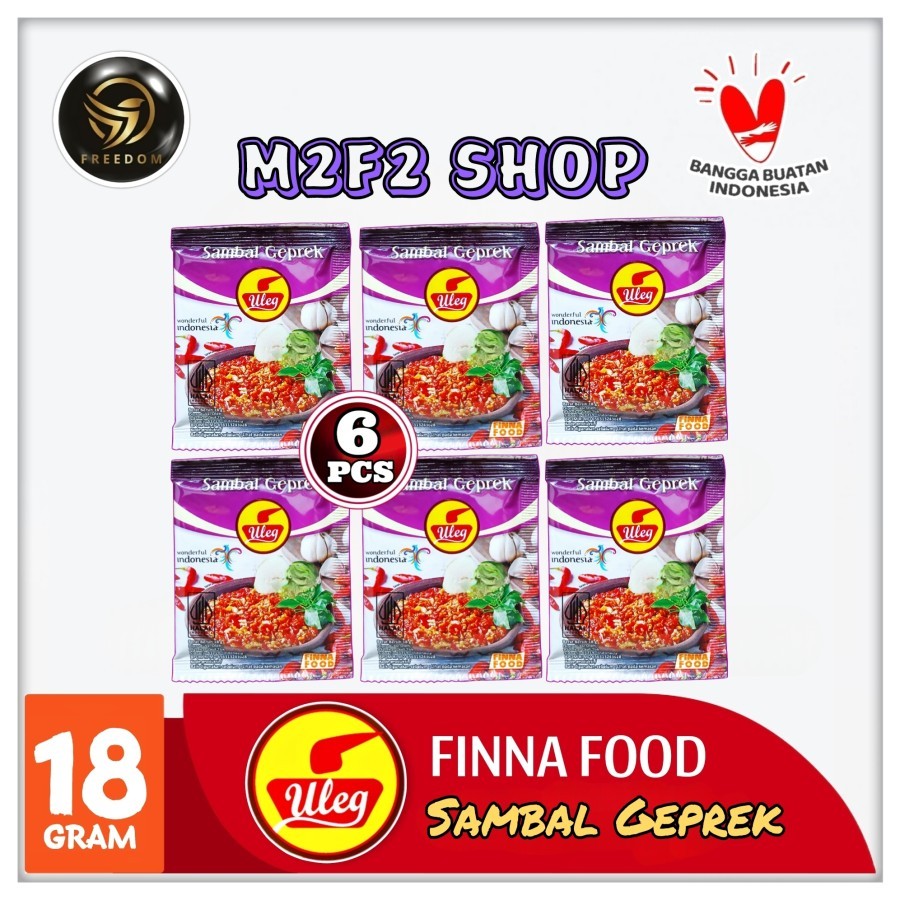 

Finna Food Uleg Sambal Geprek Sachet - 18 gr (Kemasan 6 Pcs)