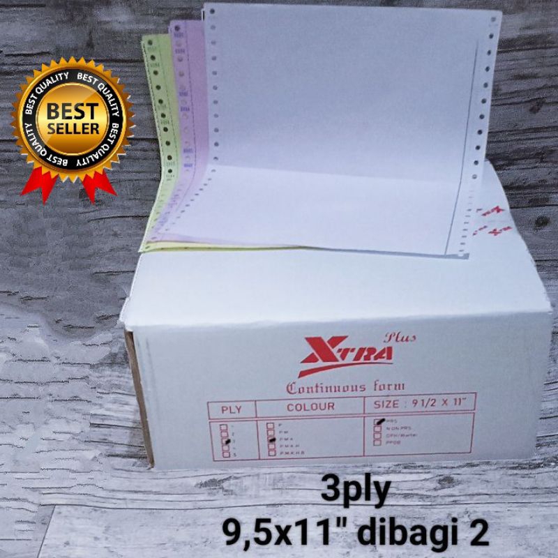 

kertas continuous 3ply 9.5x11"DIBAGI 2
