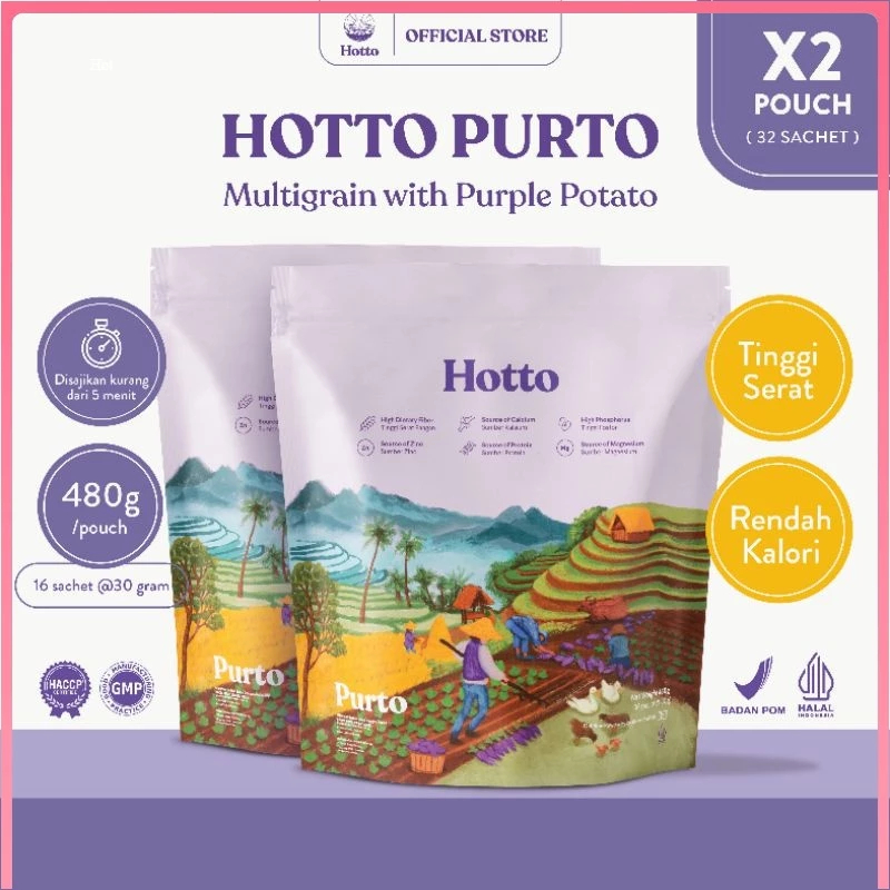 

PROMO HOTTO PURTO MULTIGRAIN WITH PURPLE POTATO ISI 16 SACHET - HOTTO UBI UNGU - HOTTO PURPLE POTATO - BPOM DAN HALAL 100% ORIGINAL
