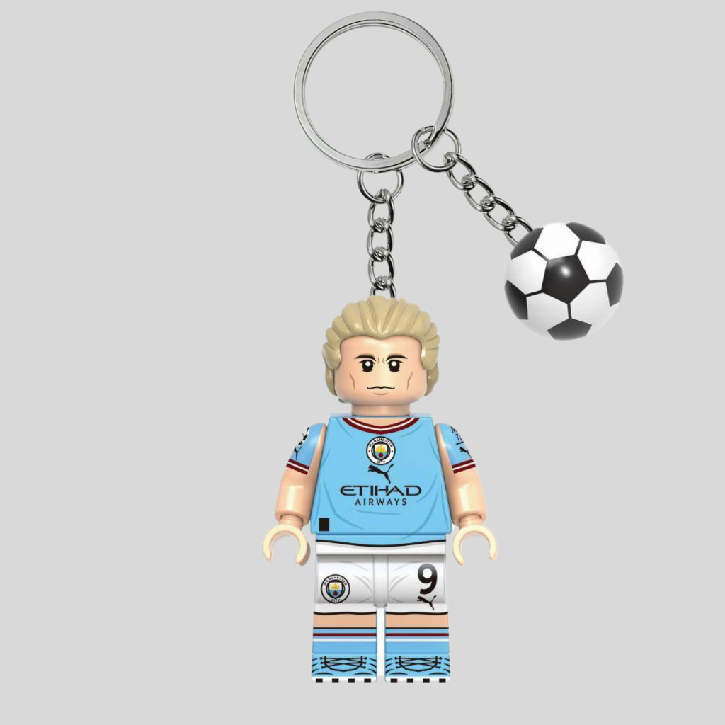 Erling Haaland LEGO Keychain | Gantungan Kunci LEGO Erling Haaland | Soccer Series