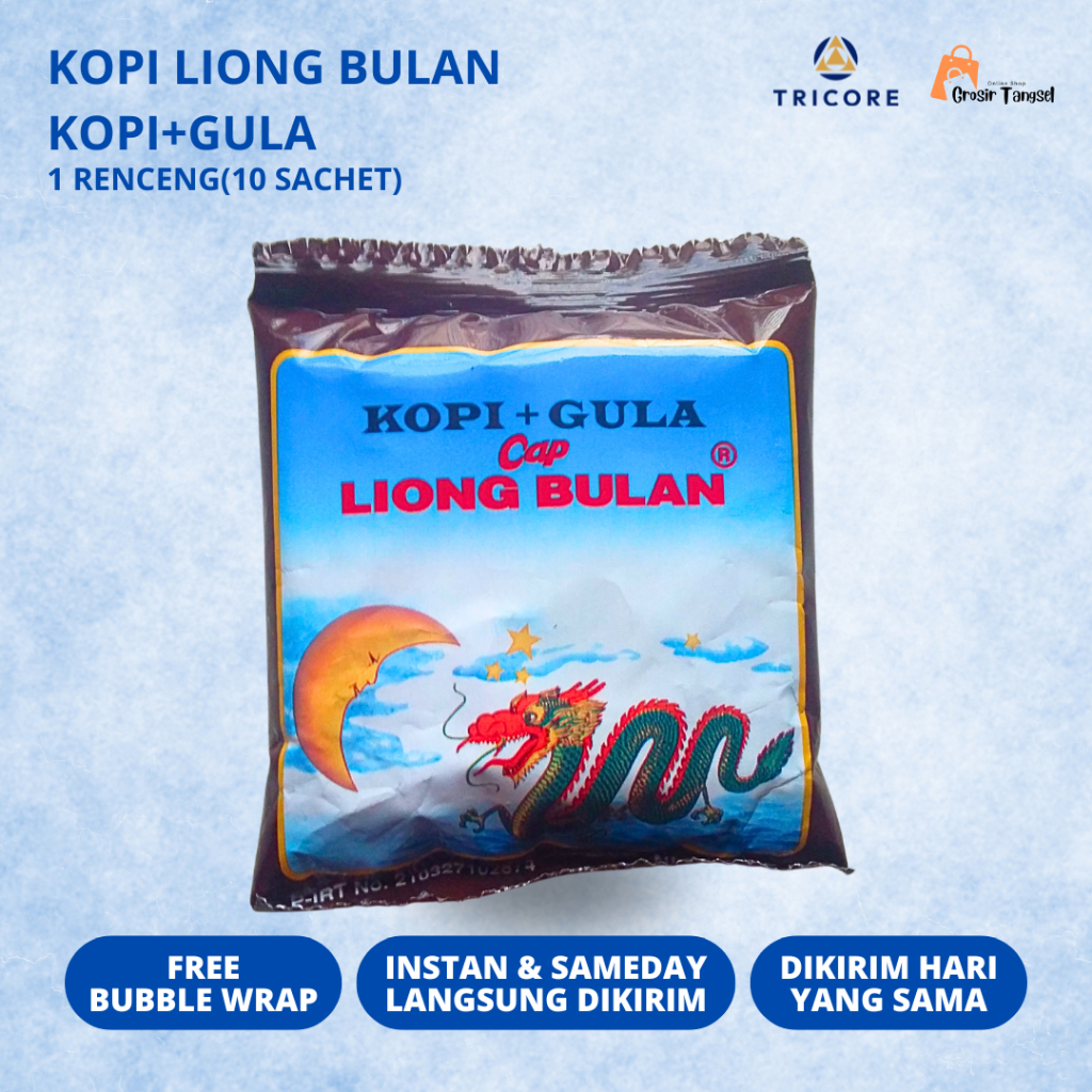 

LIONG Kopi Liong PLUS GULA 10 atau 20 Sachet Khas Bogor