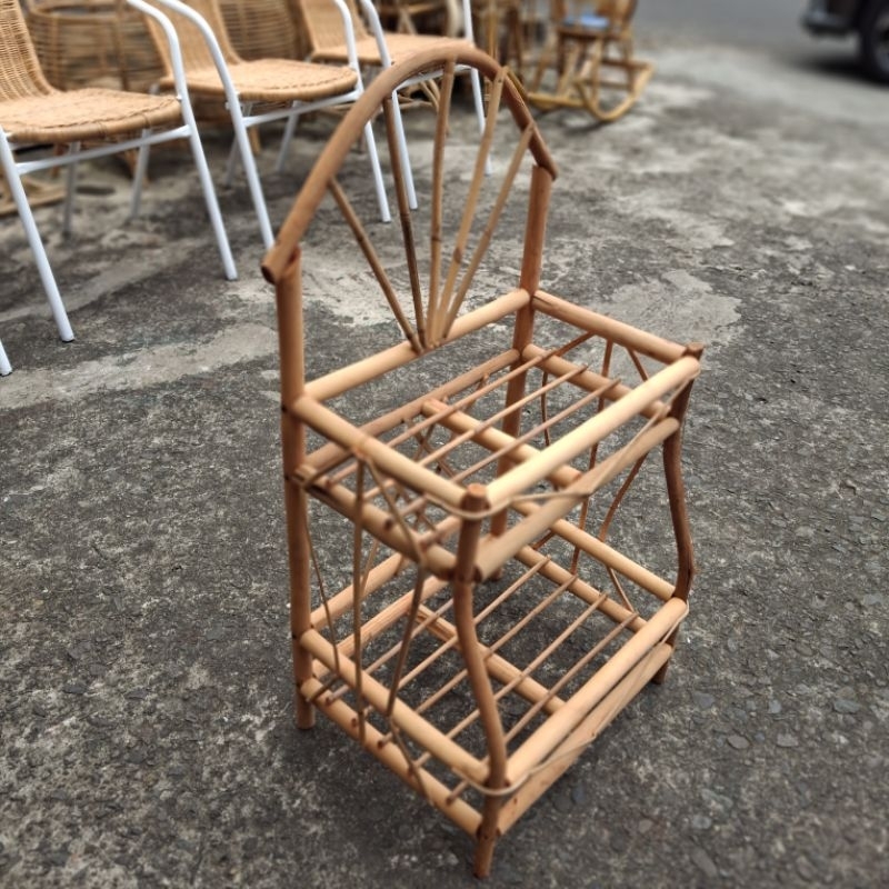 KERANJANG PARCEL 2 SUSUN/ KERANJANG ROTAN/ ROTAN PARCEL/ ROTAN HAMPERS/ KERANJANG HAMPERS