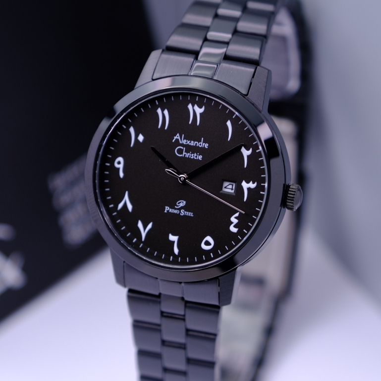 Alexandre Christie Wanita Arabic Original Warna Black - AC1007 All Stainless Steel