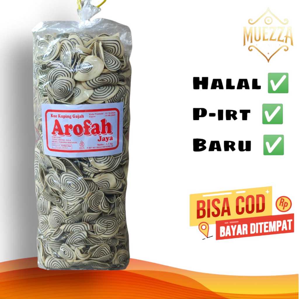 

Towok - Kuping Gajah Isi 1 Kg Murah - Cemilan Gratis Ongkir