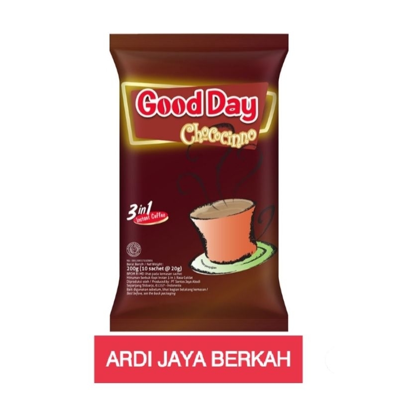 

Kopi Good Day Chococinno 20g Renceng 10 Sachet