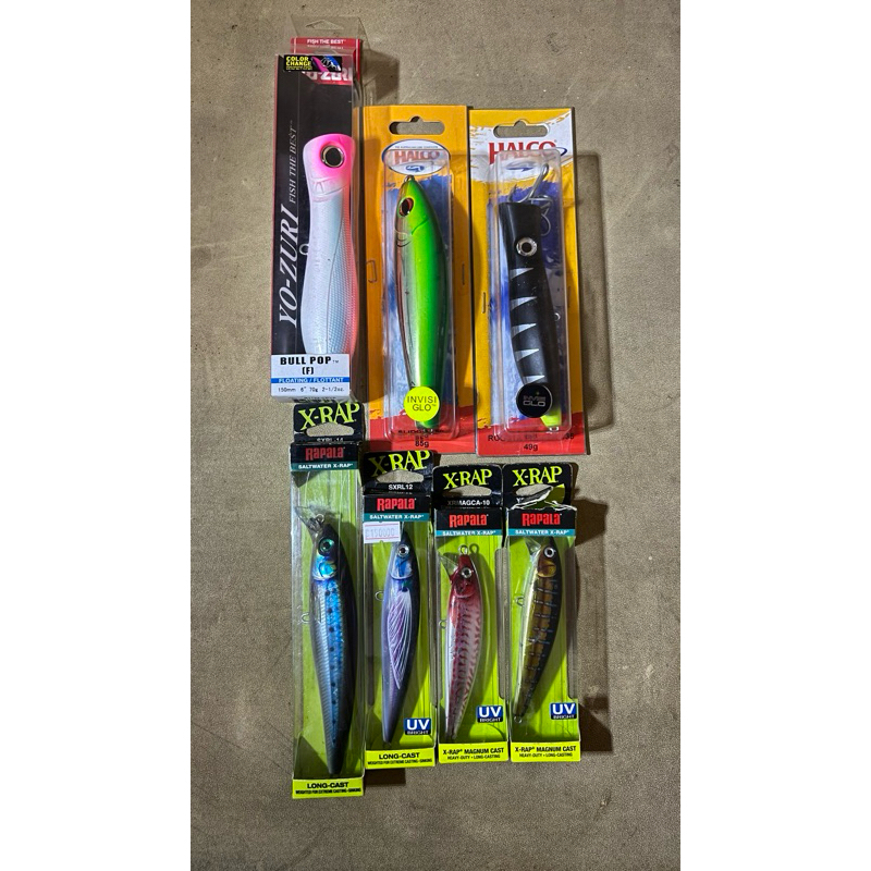 umpan lure popper popping 2nd yo-zuri halco rapala