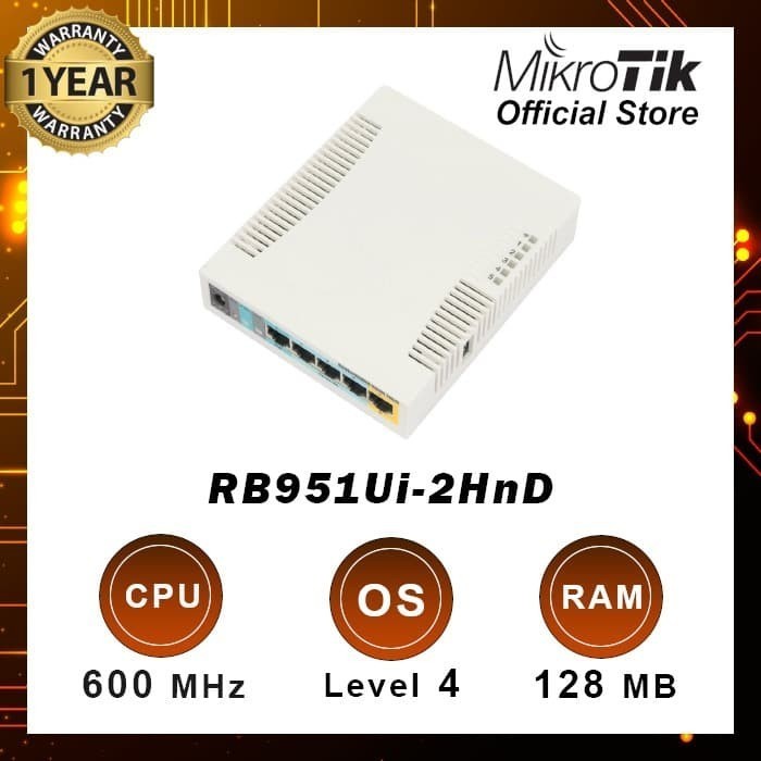Mikrotik RB951Ui-2Hnd router indoor RB 951ui-2Hnd