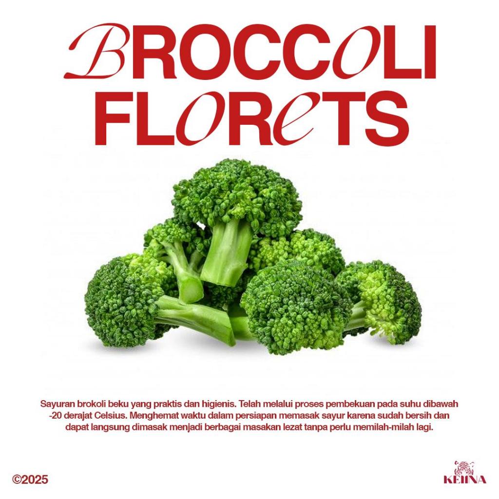 

Broccoli Florets Sayur Brokoli Bersih Segar Fresh Frozen Beku Premium