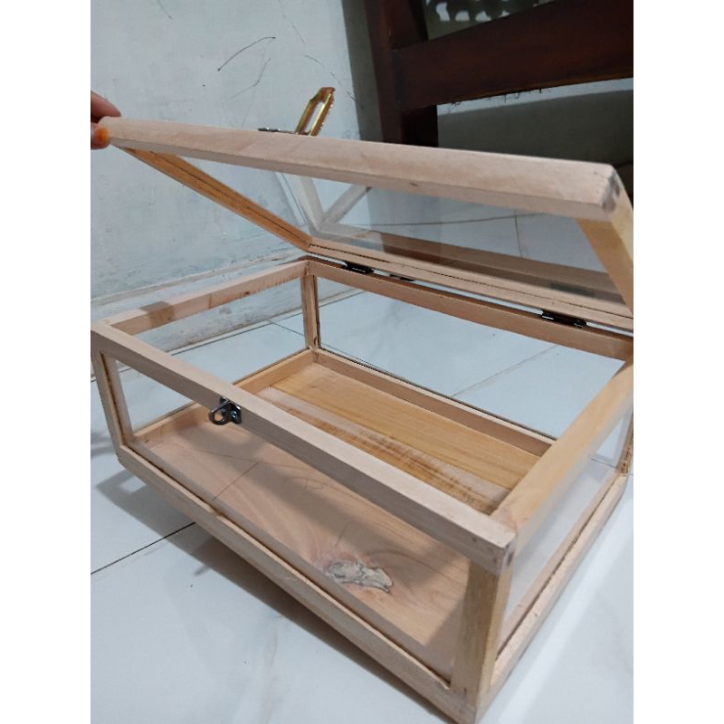 custom box semua akrilik.mix kayu.bwah kayu