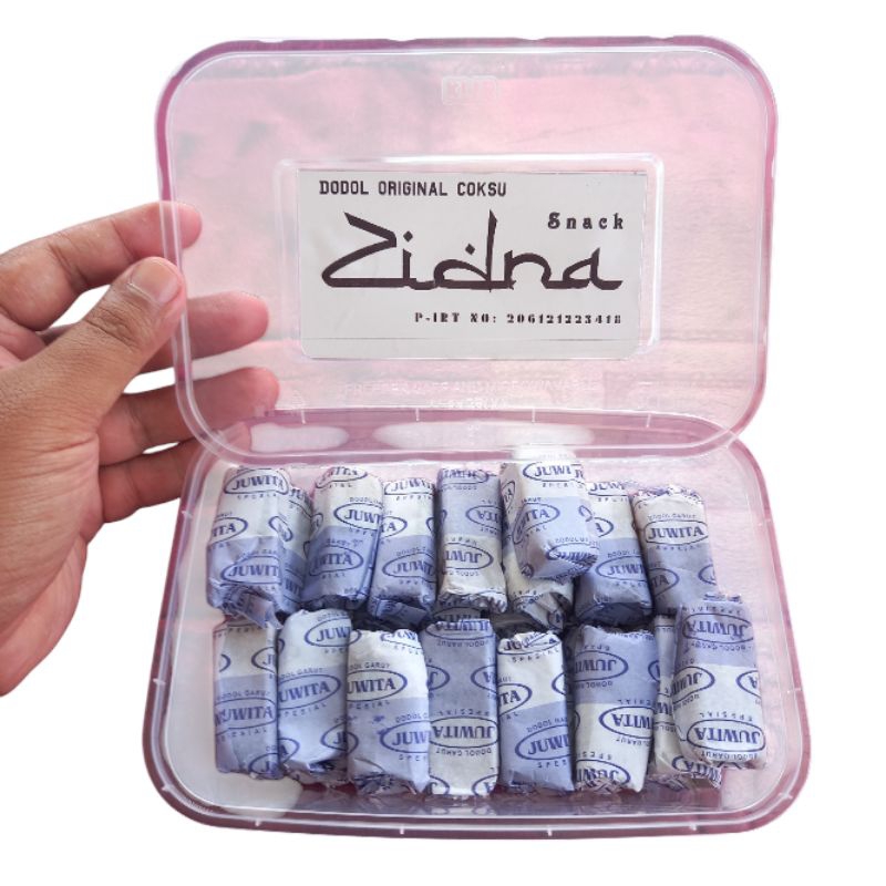 

Dodol Garut Zidna Rasa Original Isi 500 gr Packing Box Plastik
