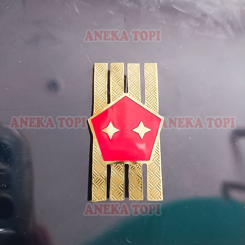 Pin Pangkat Kemhan Pin Monogram Tanda Pangkat PNS Kemhan Peniti - Aneka Topi