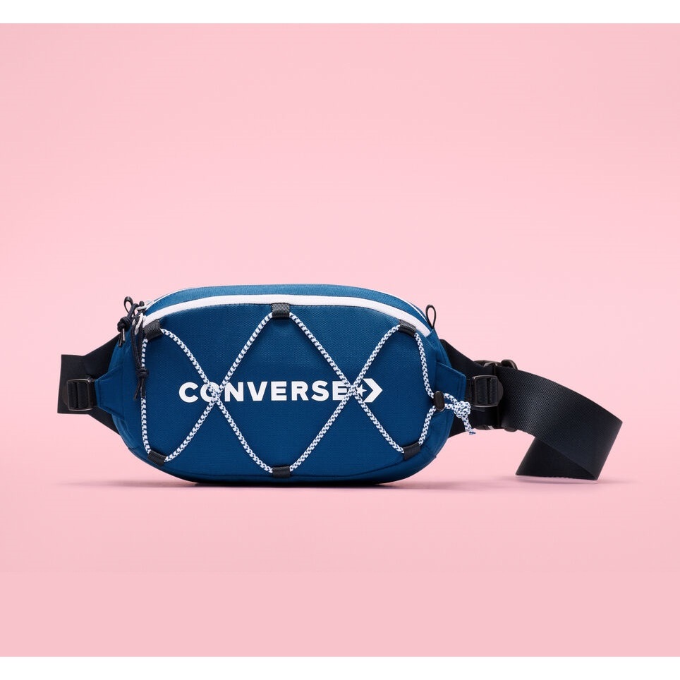 Tas Converse Waist Bag Chuck Taylor Patch Sling Pack Navy Waistbag Selempang Casual Sport Lifestyle 