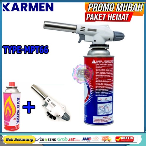 Kepala Portable Gas Torch Flame Gun Butane Blow Torch Gun alat las heating mentai brulee aburi