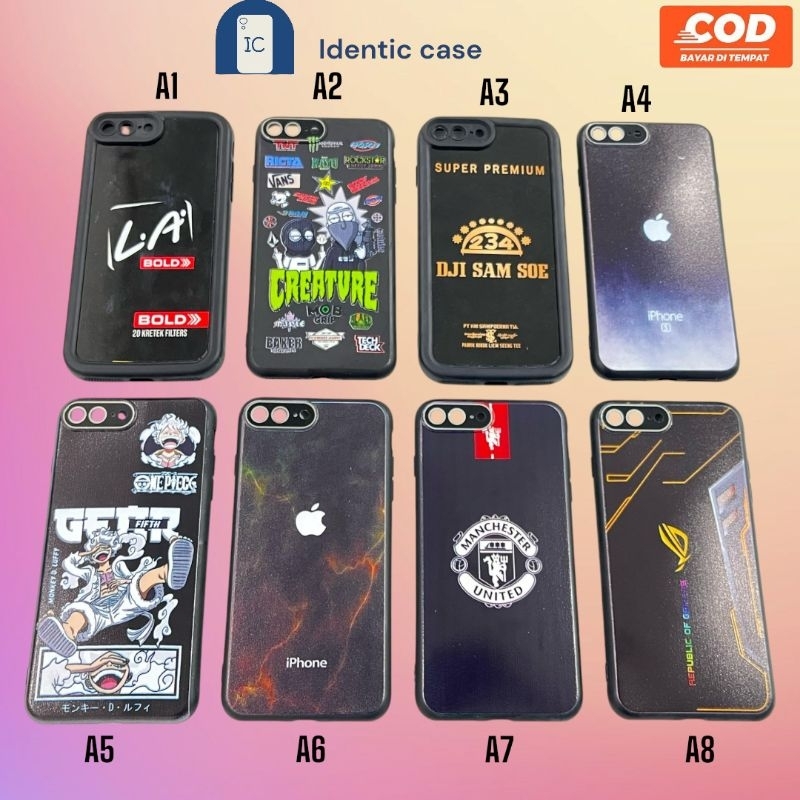 Case Hp IPHONE 7 PLUS / IPHONE 8 PLUS SOFT CASE BENING CASING HP KARAKTER ANIME GAMBAR