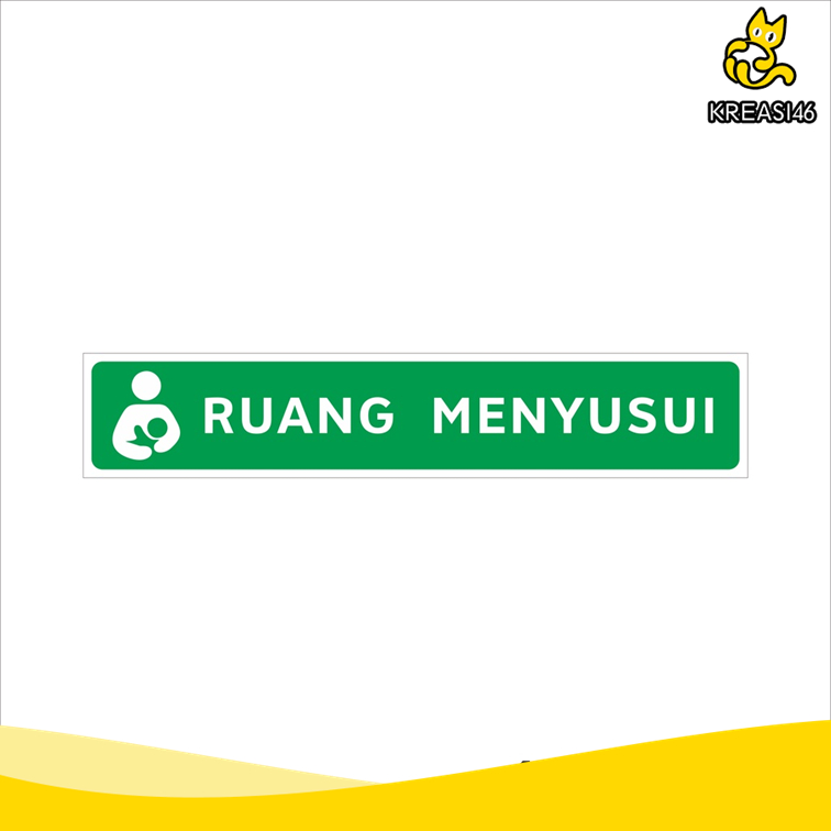 

SIGN AKRILIK RUANG MENYUSUI SIGNAGE UKURAN 7,5CM X 40CM