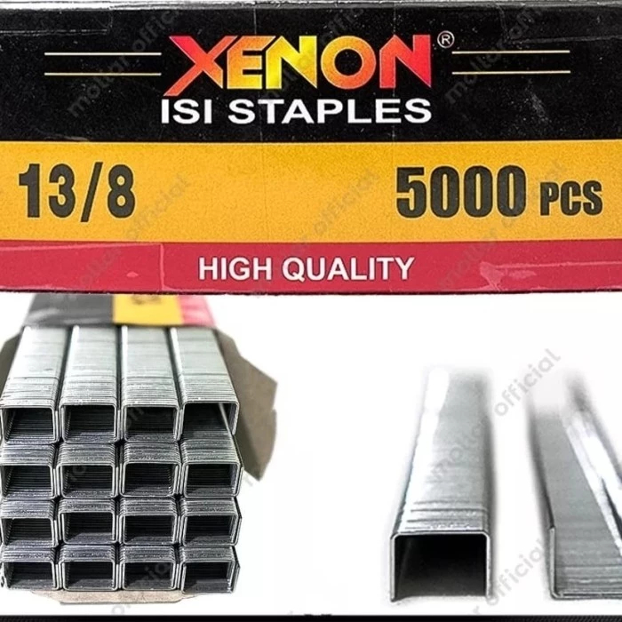 

Refil Isi Mata Staples XENON 13/6 13/8 - Gun Tacker untuk Tipe Staples R-23 R23