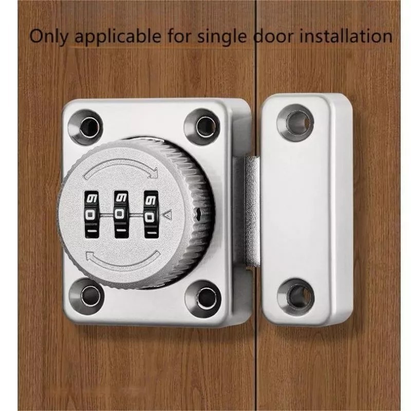 GEMBOK Grendel 3 Digit Kunci Pintu Lemari Rumah Laci