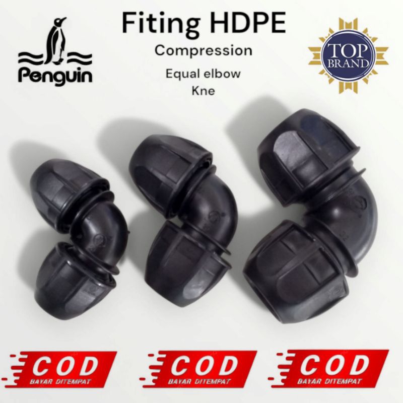 sambungan pipa HDPE EQUAL ELBOW atau KNE
