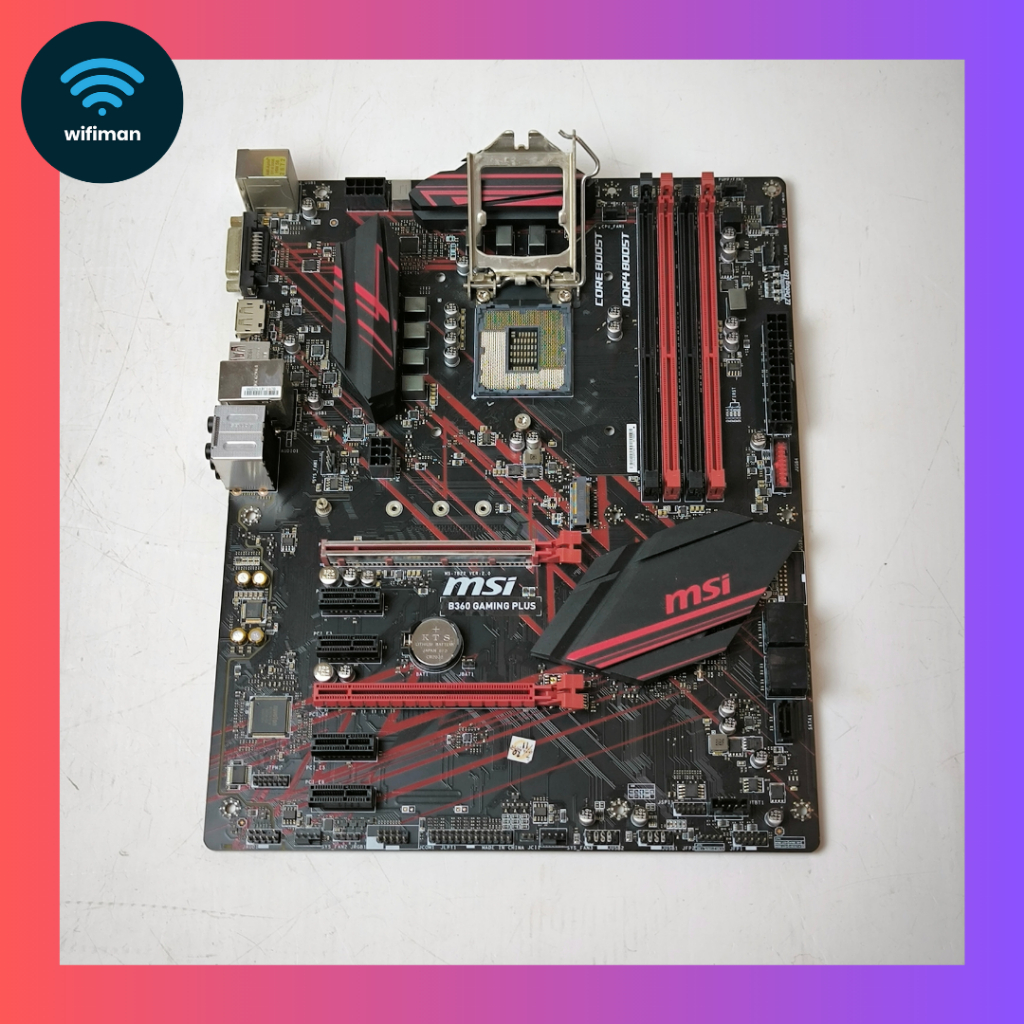 Minus MSI B360 Gaming Plus LGA 1151 Gen 8 9 ATX - Motherboard Komputer PC Intel Mobo