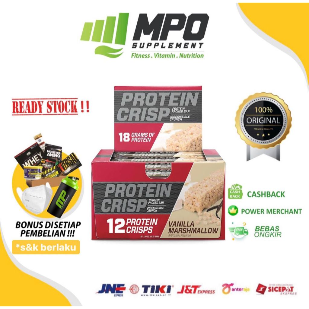 BSN Syntha6 Protein Crisp BSN Syntha 6 Protein Packed Bar Gluten Free BSN Syntha-6 Protein Crisp Pro
