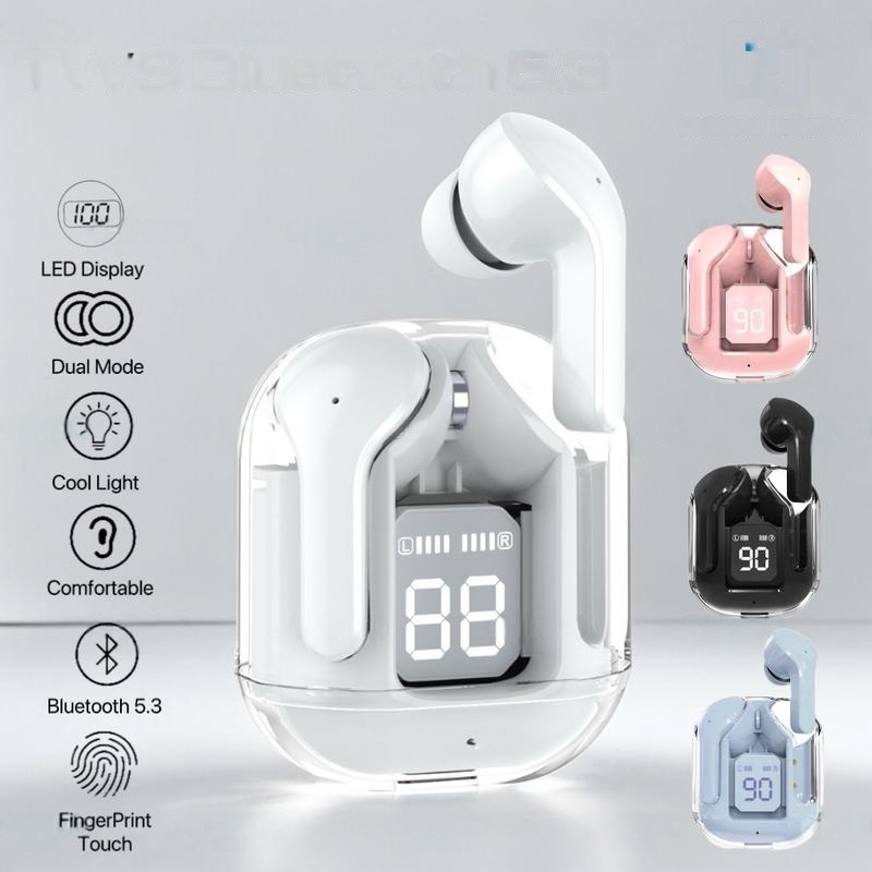 Hot Product Headset Bluetooth Tws Air31 Tws Air31 Ultrapods A31 Wireless Led Display Transparan Hifi