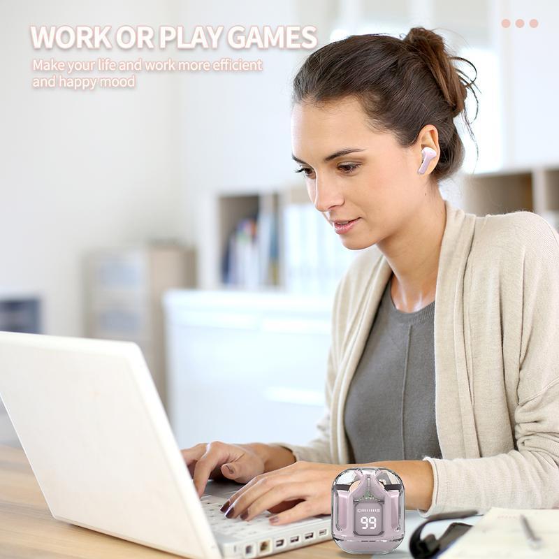 HOT DEALS HEADSET BLUETOOTH TWS AIR31 TWS AIR31 ULTRAPODS A31 WIRELESS LED DISPLAY TRANSPARAN HIFI