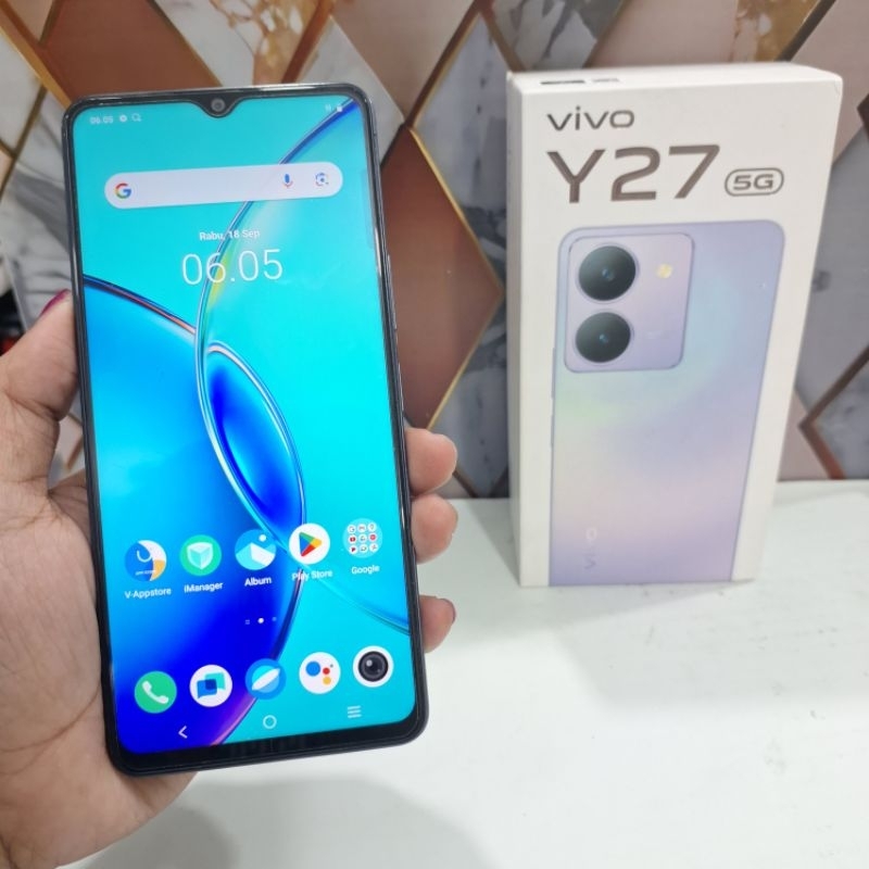 VIVO Y27 5G RAM 6/128 GARANSI RESMI HANDPHONE SECOND TERMURAH