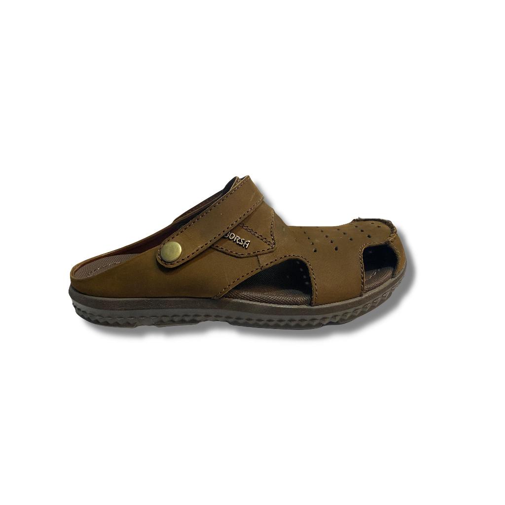 Borsa Sepatu Sandal Kulit Asli Pria Laki Atlas Camel