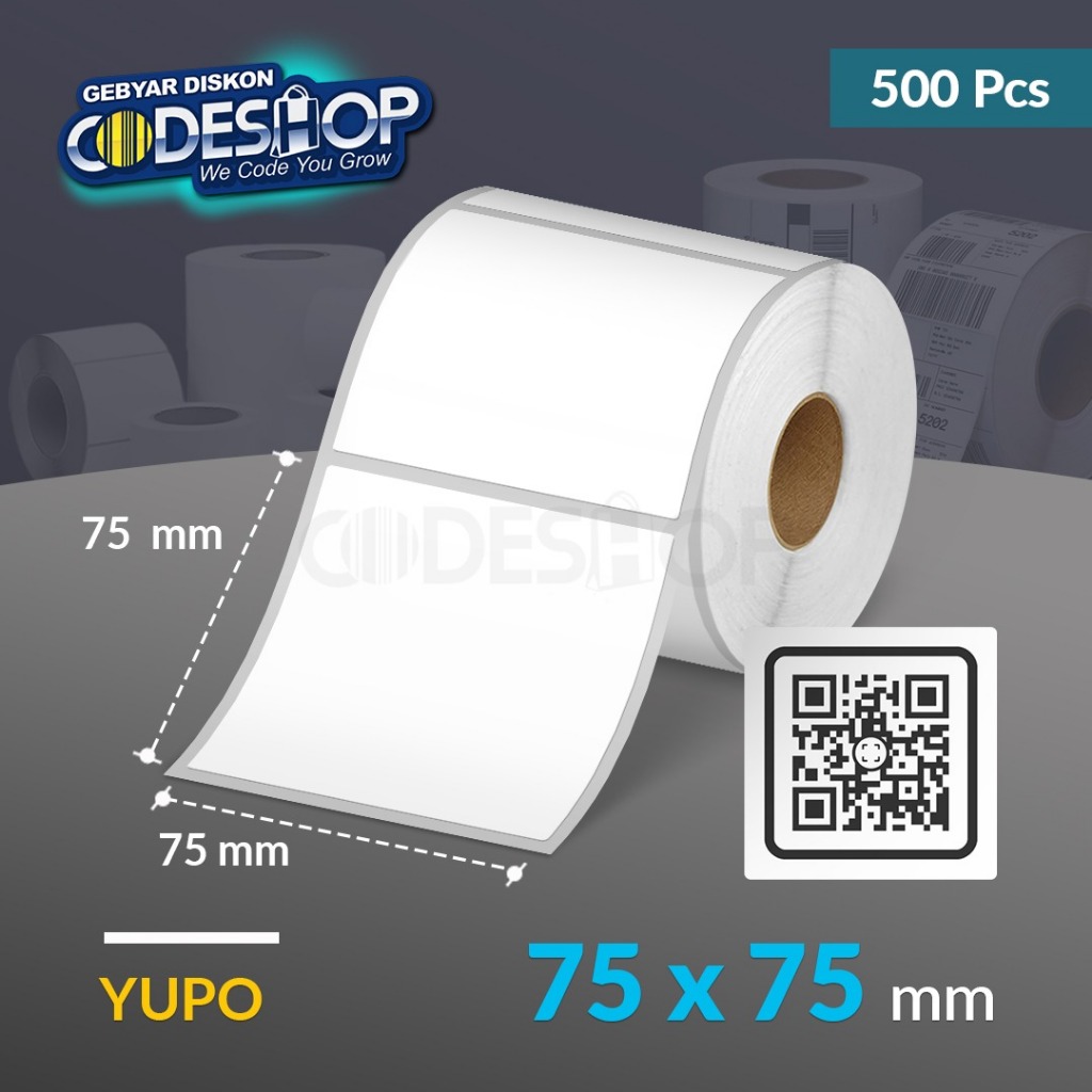

Custom Label Sticker Yupo Thermal Semicoated Hangtag Silvermate Codeshop