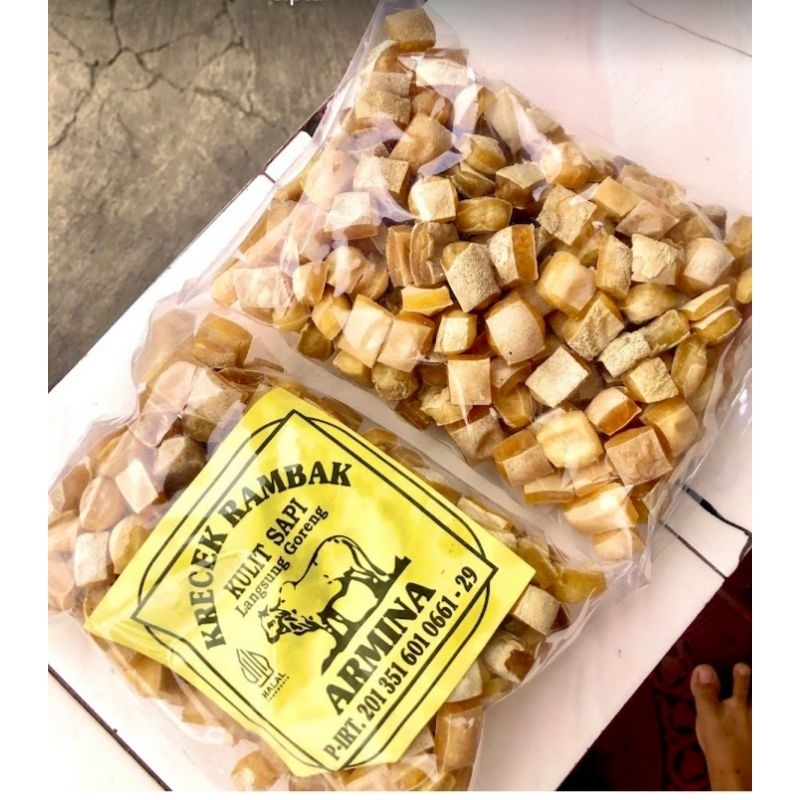 

krupuk rambak kulit sapi Armina 500gram