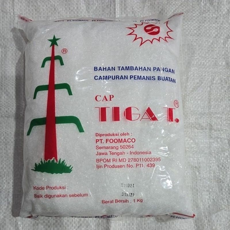 

(Timbangan/Curah) Sari manis tiga T sakarin pemanis buatan 3t 250g ( 3T 250g )